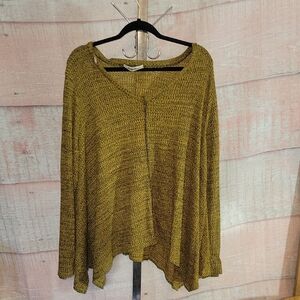 Haptics Mustard Yellow Lightweight Sweater